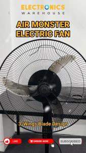 Air Monster 15732 MG 18 Inches (45cm) Turbo Stand Fan Oscillating with 3 Speed Settings