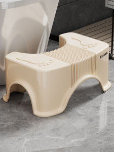 Non-Slip Toilet Footstool Home Bathroom Toilet Squatting Aid Small Stool for Children And Adults Lin Jia Xiaosi Brand