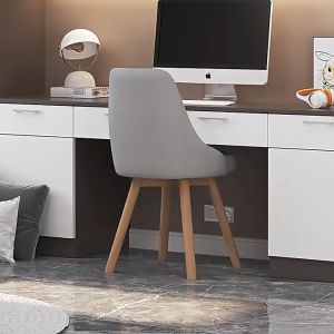 IAKE Dining Chair 360°Rotatable Office Home Chairs Kerusi Tangan Coffee Chair Makeup Chair Solid Wood Chair Armchair Computer Chair Study Chair 餐椅