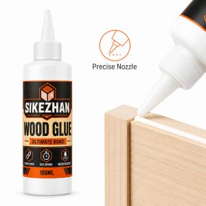 Wood Glue 160ml with Precision Nozzle Water-Based Strong-Hold Adhesive for Carpentry Furniture Repair and DIY Wood Projects