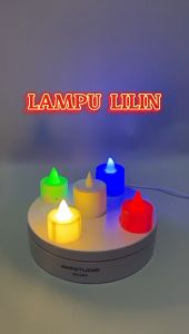LAMPU LILIN LED MINI CANDLE LIGHT DEKORASI KAMAR TIDUR RUMAH WARNA WARNI / LAMPU LILIN WARNA WARNI