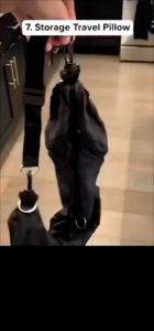 Bantal Leher Portabel Bantal Travel Neck Pillow Storage Travel Pillow Untuk Perjalanan Jarak Jauh