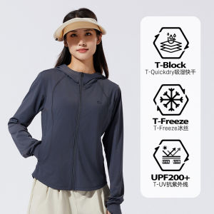 Tectop Womens Slim Fit UV Protection Clothing Ice Silk Lightweight Yoga Outdoor Apparel UPF200+ Sun Protection Breathable