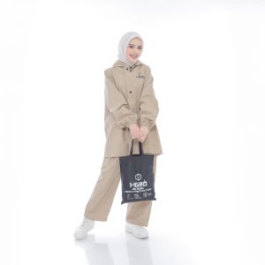 Jas Hujan Mantel Pria Wanita BY HERO Elastis Anti Rembes