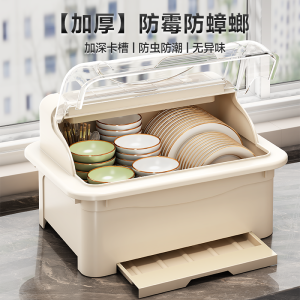 2025 New Large Size Kitchen Drain Bowl Rack with Cover Dish Plate Filter Water Storage Box Star Optimal Modern Simplicity