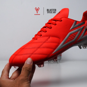 Sepatu Bola BLASTER Original Power Play Red Soccer Footbal Sepak Bola Asli Kaki Olahraga