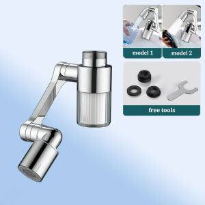Universal 1080° Free Rotation Faucet Extender Robotic Arm Splash-Proof Tap Aerator Water Outlet For Kitchen Bathroom Sink