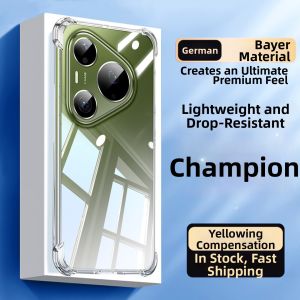 Newyu | Shockproof Full Enclosure Soft Silicone Transparent Phone Case