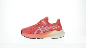 ASICS Kids GT-1000 13 Pre-School Running Shoes in Dark Pink Clay/White