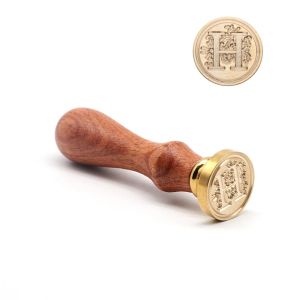 Miniso | ♠Retro Wood Stamp Classic 26 Letter A-Z Alphabet Initial Sealing Wax Seal Stamp Ancient Seal Post Decorative Antique Stamp Gifts
