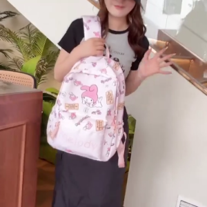 2025 Kuromi School Bag Girl Melody Bag Cute Kindergarten Backpack Cartoon School Bag For Kids