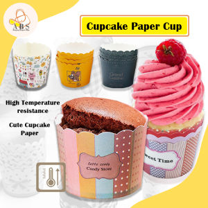 ABS Muffin Paper Cup 50 PIECES Cupcake Wrapper Disposable Baking Cups Liner Oil-proof Dessert Birthday Snack Deco Bekas Kek Cawan Kertas Pakai Buang