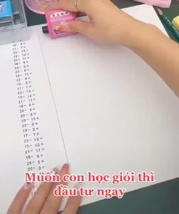 Máy in phép tính Con lăn tạo phép tính cộng trừ tự động ra bài tập cho bé Máy tạo phép tính cộng trừ