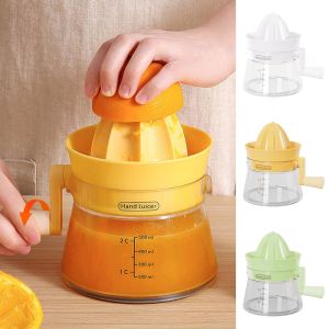 500ml Manual Juicer Rotation Press Multifunctional Fruit Special Juicing Cup with Easy For Spout Built-in Measuring Cup Grater