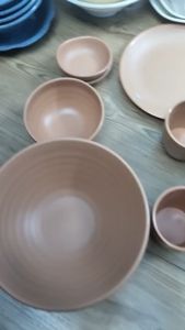 Chén chấm tròn melamine Fataco nhám ngói CC 60N kích thước Ø 8.2 x 2.7 cm