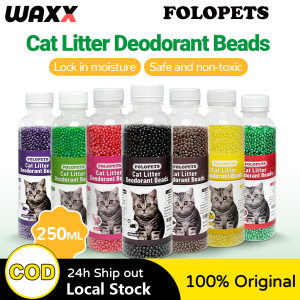FOLOPETS Cat Litter Box Deodorlzer Crystals Lavender Perfume Antibacterlal Deodorant Beads 250ML