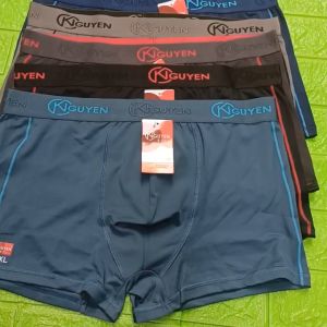 10 Quần Lót Đùi Boxer Nam Thun Lạnh Lưng To KN09 35kg đến 85kg Mềm Mát Hàng Việt Nam MARKETONLINE