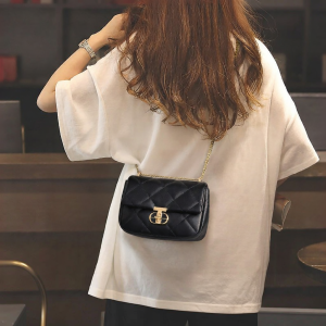 Charis Kitty | Genuine Leather Chain Crossbody Bag New 2026 Edition Luxury Small Square