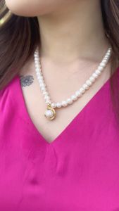 Dây Chuyền 7ly Trắng Có Mặt Treo - Ngọc Trai Trường Thịnh