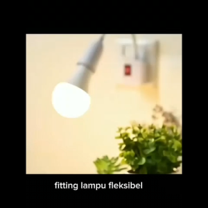 A120 Saklar Broco Lampu Hias Adapter ORI 100% Ekstensi Bohlam E27 EU Plug 20cm Fleksibel pencahayaan Fitting fiting port standar colokan stop kontak Leher ektension flexible pencahayaan stop kontak swith on off mematikan bohlam Socket listrik portable kab