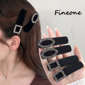 2 cái/bộ kẹp tóc pha lê đơn giản màu trơn hình Học Cổ Điển Phụ Nữ Phụ kiện tóc kẹp tóc