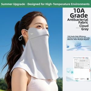 WANBAOLV | Sunscreen UV Protection Cooling Ice Silk Thin Breathable Full Face Neck Guard Mask