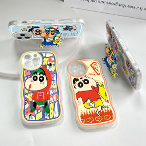 (Free Holder) Hontinga Casing Case For OPPO A77S A76 A74 A71 A7 A83 oppoa76 oppoa7 Case Transparent Clear Cases Anime Crayon Shin-chan Soft Silicone Full Shockproof Rubber Cases Back Cover Phone Casing Softcase For Girls