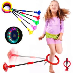 Bộ Dụng Cụ Tập Thể Dục Bóng Bật Đàn Hồi Phát Sáng Tự Động Kèm Vòng Nhảy Dành Cho Người Lớn Và Trẻ Em Dụng Cụ Tập Chân Đơn Cho Việc Tập Luyện Chân Và Bàn Chân