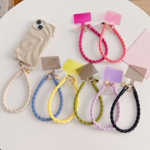 1Pc Colorful Hand Lanyard Anti-loss Wrist Strap Hand Strap Luminous Cute Bear Pendant For Iphone OPPO MOTOROLA Mobile Phone Case