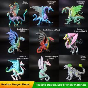 Simulation Dragon and Snow Monster Figurine