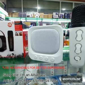SD-503 Portable Wireless Blue Tooth Karaoke Speaker with Wireless Mic for Home Audio.