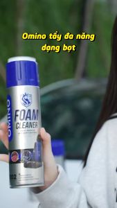 Xịt bọt tuyết đa năng M002 OMINO vệ sinh nội thất oto xe hơi 650ml - vệ sing ghế da ô tô và nội thất sofa thảm sàn gia đình- Chính Hãng Omino Việt Nam