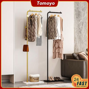 TOMOYO Clothes Rack Modern Iron Bedroom Coat Stand Clothes Trousers Scarves Bag Umbrella Stand