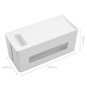 Hộp Đựng Ổ Cắm Tách Rời Deli 8906 Hộp Đựng Dây Nguồn Hộp Che Phủ Ổ Cắm Máy Tính Hộp Đựng Dây Cáp Gia Dụng