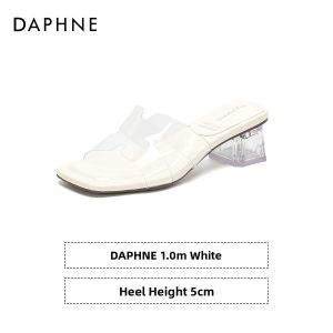 Daphne | Thick Heel French Style Comfortable Summer Slides