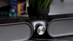 MOXOM MX-SK07 Wireless Speaker 4 IN 1 Stereo Mini Sound Bar Bluetooth Portable Speaker