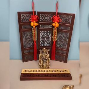 五帝钱桃木葫芦化解门对门卧室厕所镜子人财两旺中国结安宅摆挂件搬家开业礼物 Five Emperors Money Peach Tree Gourd Dissolves Door To Door Bedroom Toilet Mirror Human Wealth Prosperity China Jiean House Hangers