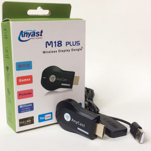 Anycast M18 Plus เชื่อมต่อมือถือขึ้นจอทีวีแบบไร้สาย ใช้ได้ทั้ง ทีวีบ้าน ทีวีติดรถยนต์ โปรเจคเตอร์