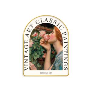 Retro Decorative Painting American Style Minimalist Entrance Flower Simple Wall Art European Arched Doorway Decoration Artwork