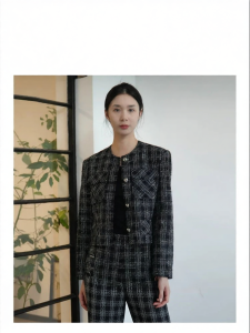Designer Runway Tweed Jacket Short Coat