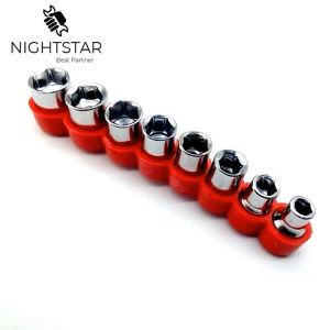 KUNCI MATA SOCK / SOCKET 1/4 INCH 5 - 13MM 9IN1SET ORANGE