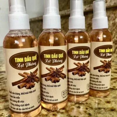 Tinh dầu sả chanh tinh dầu quế tinh dầu bạc hà chai 100ml * Chai xịt này giúp đuổi muỗi và côn trùng thơm phòng .