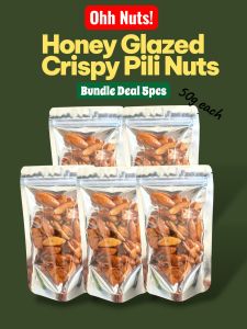 Honey Glazed Crispy Pili Nuts Bundle Deal 5pcs/50g each