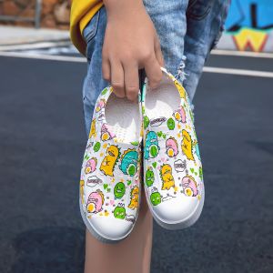 Children Sandal Kids Shoes Summer Croc Shoes Scarpe Kids Garden Shoes Beach Hollow Mules Clogs Candy Color sandals for kids boy