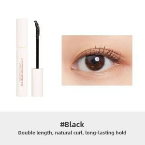 Juduo Orange Flower Small Steel Tube Waterproof Mascara Long Lasting Curling Thin Comb Brush Head Womens Makeup Eyelash Mascara