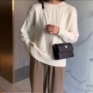 กระเป๋าแฟชั่น กระเป๋าสะพายข้างมาใหม่งานกากเพชร