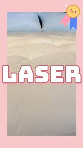 Thames ที่นอนท็อปเปอร์ หนา6นิ้ว รุ่น Laser ใยขนห่านเทียม4ชั้นหนานุ่ม ผ้าคัตตอล 100% นุ่มไม่ระคายเคือง