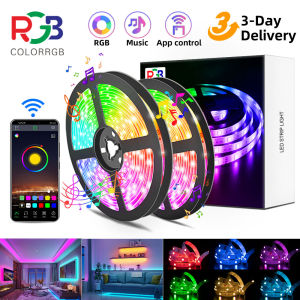 aiopp | ColorRGBLED Strip Light RGB 5050 Flexible Ribbon DIY Led Light Strip RGB Tape Diode DC 12V bluetooth Christmas lights