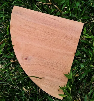 Corner shelf. made from Mahogany.. smooth on all sides.9 inches radius. price per piece.