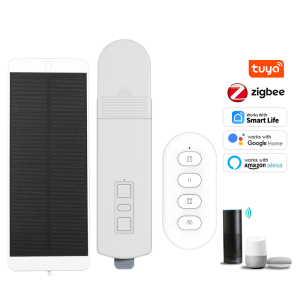 Rèm Cuốn Tự Động Thông Minh Zigbee Rèm Tự Lắp Đặt Với Hỗ Trợ Tấm Pin Năng Lượng Mặt Trời Điều Khiển Bằng Giọng Nói Qua Alexa Google Home Cho Cuộc Sống Thông Minh